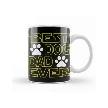 Baskı Dükkanı Best Dog Dad Ever 02 Kupa