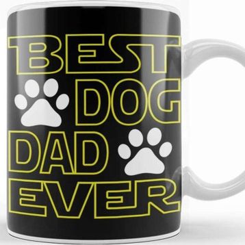 Baskı Dükkanı Best Dog Dad Ever 02 Kupa