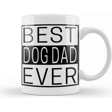 Baskı Dükkanı Best Dog Dad Ever 04 Kupa
