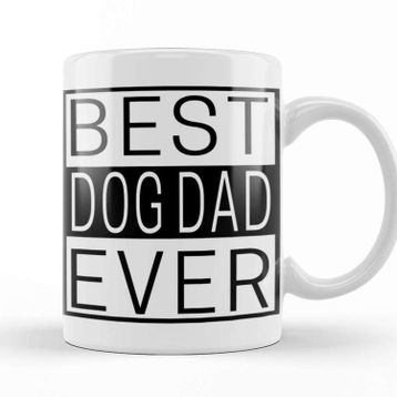 Baskı Dükkanı Best Dog Dad Ever 04 Kupa