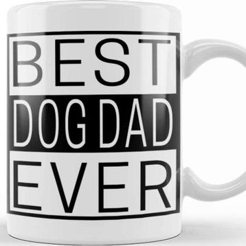 Baskı Dükkanı Best Dog Dad Ever 04 Kupa