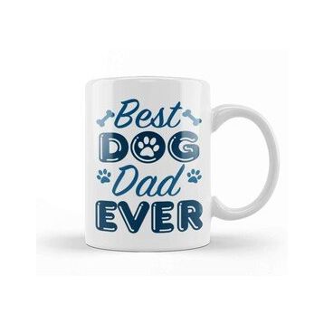 Baskı Dükkanı Best Dog Dad Ever 06 Kupa