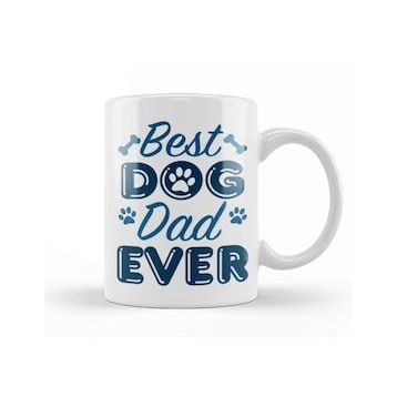 Baskı Dükkanı Best Dog Dad Ever 06 Kupa