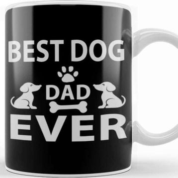 Baskı Dükkanı Best Dog Dad Ever 08 Kupa