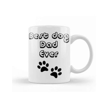 Baskı Dükkanı Best Dog Dad Ever 09 Kupa