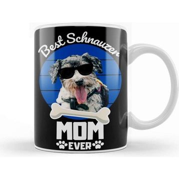 Baskı Dükkanı Best Shnauzer Mom Ever Kupa