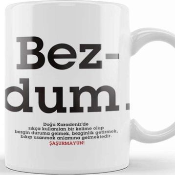 Baskı Dükkanı Bezdum Karadeniz Kupa Bardak