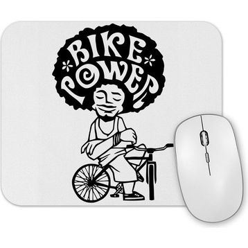 Baskı Dükkanı Bike Power Black Mouse Pad