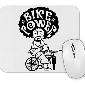 Baskı Dükkanı Bike Power Black Mouse Pad