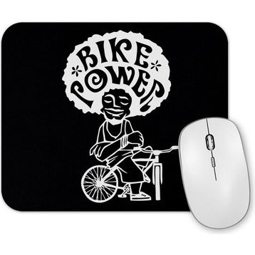 Baskı Dükkanı Bike Power Branco Mouse Pad