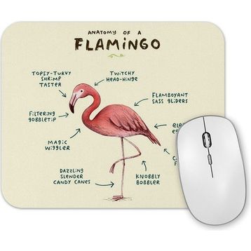 Baskı Dükkanı Bir Flamingo Anatomisi Mouse Pad