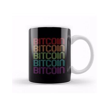 Baskı Dükkanı Bitcoin Retro 70's Kupa