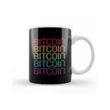 Baskı Dükkanı Bitcoin Retro 70's Kupa