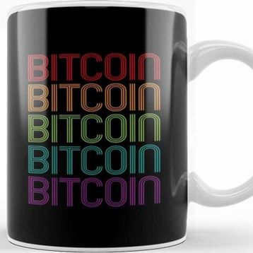 Baskı Dükkanı Bitcoin Retro 70's Kupa