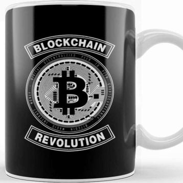 Baskı Dükkanı Bitcoin Revolution Blockchain 01 Kupa