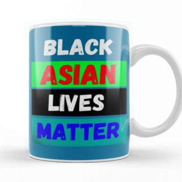 Baskı Dükkanı Black Asian Lives Matter Stop Aapı Hate Kupa