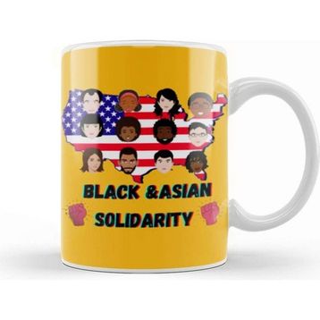 Baskı Dükkanı Black Asian Solidarity Stop Aapı Hate Kupa