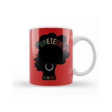 Baskı Dükkanı Black Juneteenth Juneteenth 2021 Kupa