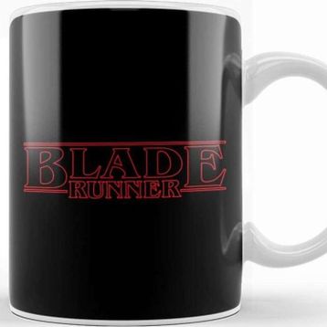 Baskı Dükkanı Blade Runner Stranger Things Logo Kupa
