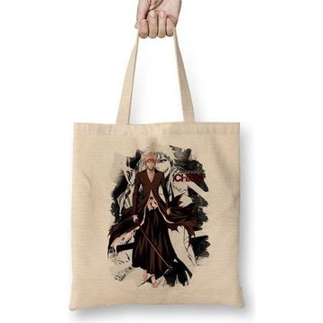 Baskı Dükkanı Bleach Ichigo Bez Uzun Saplı Krem Rengi Çanta