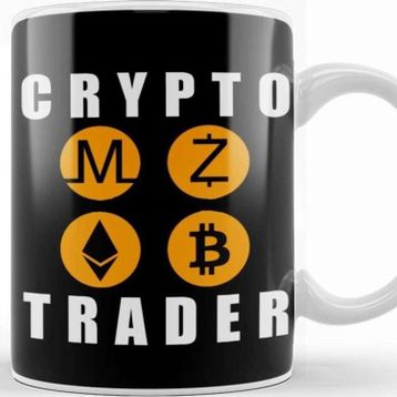 Baskı Dükkanı Blockchain Crypto Trader Bitcon Funny Kupa
