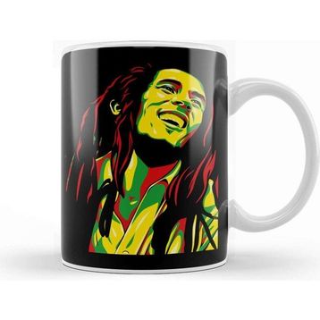 Baskı Dükkanı Bob Marley Hippie Art Kupa