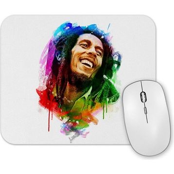 Baskı Dükkanı Bob Marley Mutluluğun Rengi Mouse Pad