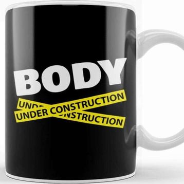 Baskı Dükkanı Body Under Construction Gym Inspiration Kupa