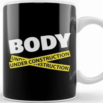 Baskı Dükkanı Body Under Construction Gym Inspiration Kupa