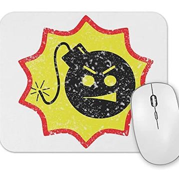 Baskı Dükkanı Bom Bom Bomb Serious Sam Bomb Logo Mouse Pad