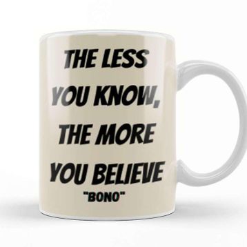 Baskı Dükkanı Bono Quotes Kupa