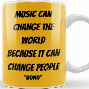 Baskı Dükkanı Bono Quotes Kupa