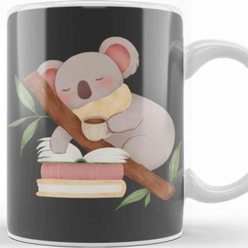Baskı Dükkanı Bookish Koala Kupa Bardak