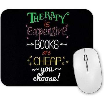 Baskı Dükkanı Books Therapy Mouse Pad