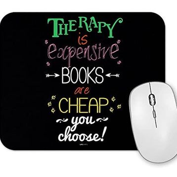 Baskı Dükkanı Books Therapy Mouse Pad