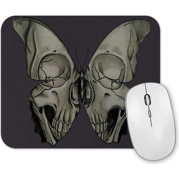 Baskı Dükkanı Borboleta Skull Mouse Pad