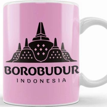 Baskı Dükkanı Borobudur Mahayana Buddhist Java Temple Kupa Bardak