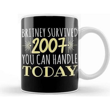 Baskı Dükkanı Britney Survived 2007 Porselen Kupa