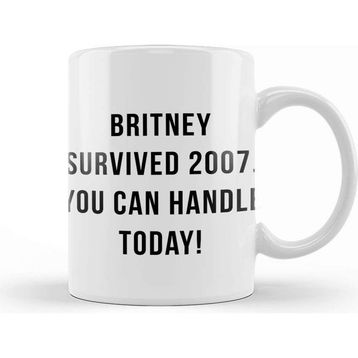 Baskı Dükkanı Britney Survived 2007 Porselen Kupa
