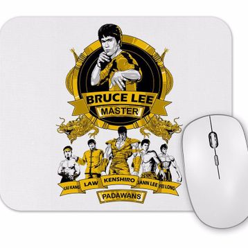 Baskı Dükkanı Bruce Lee E Padawans Mouse Pad