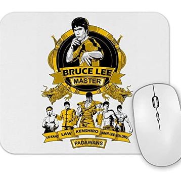 Baskı Dükkanı Bruce Lee E Padawans Mouse Pad