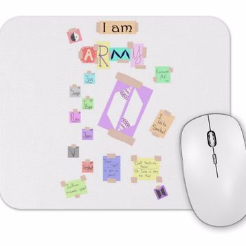 Baskı Dükkanı Bts Army Plan Mouse Pad