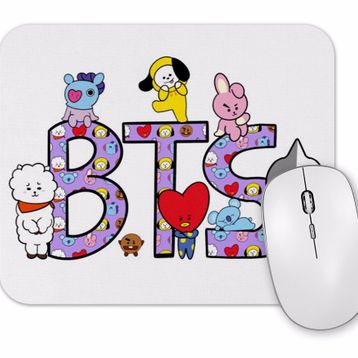 Baskı Dükkanı Bts BT21 Karakterleri 01 Mouse Pad