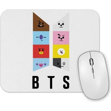 Baskı Dükkanı Bts BT21 Karakterleri Mouse Pad