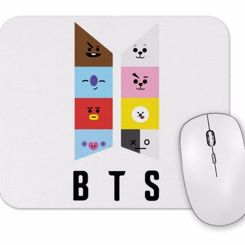 Baskı Dükkanı Bts BT21 Karakterleri Mouse Pad
