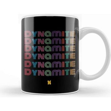 Baskı Dükkanı Bts Dynamite Repeated Text Dynamite Kupa
