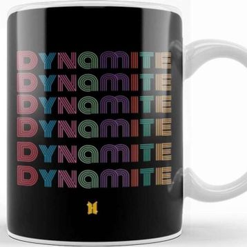 Baskı Dükkanı Bts Dynamite Repeated Text Dynamite Kupa
