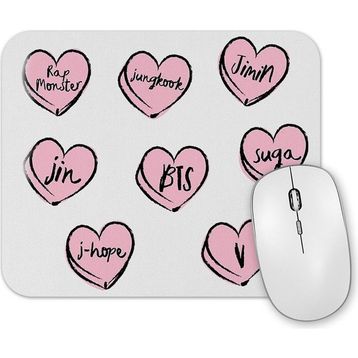 Baskı Dükkanı Bts Hearts Mouse Pad