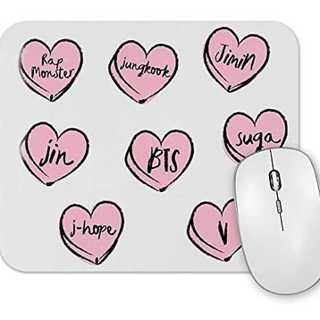 Baskı Dükkanı Bts Hearts Mouse Pad