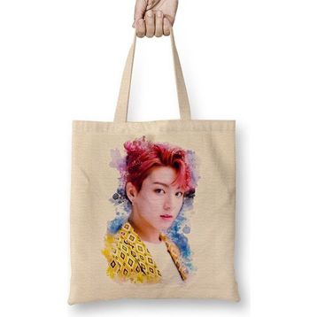 Baskı Dükkanı Bts Jungkook Bez Çanta